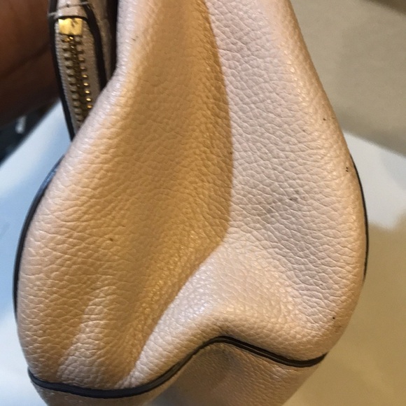 Kate Spade Cream Pebble Leather Pre-Owned Shoulder Bag w/Chainlink Detailing - Picture 15 of 16